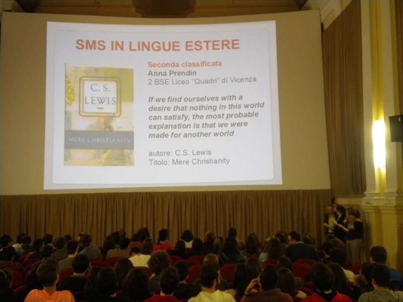 Il secondo sms in inglese